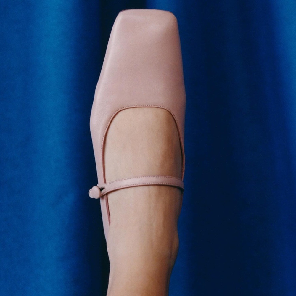 MANSUR GAVRIEL 100% Italian Lambskin Leather Ballet Flats